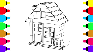 Show me the kid which do not like lego! Learn Colors For Kids With Lego House Coloring Pages For Kids Coloring Book For Baby Youtube