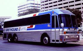 Image result for Silver 1990 Greyhound Bus