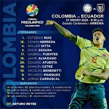 Colombia won 10 direct matches.ecuador won 4 matches.5 matches ended in a draw.on average in direct matches both teams scored a 1.84 goals per match. Omr Sport Titulares De Colombia Vs Ecuador Facebook