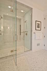 Shower For Two Transitional Bathroom Benco Construction Tile Shower Niche Bathroom Remodel Master Shower Niche