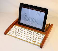 Ipad Workstation Keyboard Tablet Dock Oak Ipad Iphone Tablet Bluetooth Keyboard Computer Desktop Workstation Ipad Accessories Ipad Ipad Stand