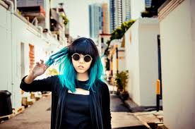 You can change your image in 2 minutes, you can be like celebrity and become a. Purple Streaks In Asian Women S Hair Because Why Get Offended Over Things That Actually Matter R Tumblr Blue Ombre Hair Turquoise Hair Ombre Dip Dye Hair