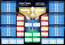 The euro 2020 printable wallcharts are created to print at a3 size but look good in a4 as well. Allez Ola Ole When Eurovision Meets The Euros Eurovision Song Contest