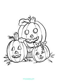 Here are some free printable pumpkin coloring pages in vector format for kids to print and color, easy to print from any device and automatically fit any paper size. Halloween Three Pumpkins Coloring Pages Halloween Coloring Pages Pumpkin Coloring Page Halloween Coloring