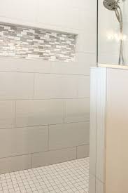 white tiled shower white and grey tiled accent gray shower tile white tile shower large shower tile