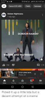 We did not find results for: My Celcom 4 63 1 907 Pm Laz U Mobile Chefs All Canon Eos M50 Cameras Kitchen Nightmares Kitshen Nightmares 1 Day Ago Gordon Ramsay Waiters And Waitresses 73k 17k Stop Using