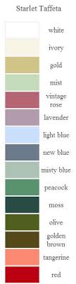 startlet taffeta color chart french novelty