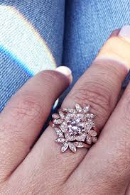 Flower Morganite Diamond Rings Set Round Morganite Flower Etsy Diamond Bridal Ring Sets Morganite Diamond Ring Morganite Engagement Ring