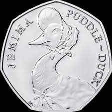 2016 Uk Jemima Puddle-Duck 50P Circulated Coin
