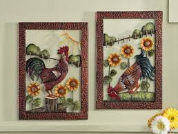 Pin By Ariane Souza On Kitchen Ideas Sunflower Wall Art Country Rooster Rooster Decor