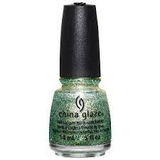 China glaze on the nice list nail laquer/polish new full size. China Glaze Nail Lacquer Holo At Ya Girl Green Gold Glitter 14 Ml Amazon De Beauty