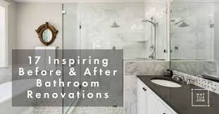 Looking for gorgeous bathroom ideas? 17 Inspiring Before And After Bathroom Renovations Why Tile