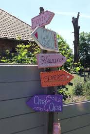 Inspiriert Von Spaaz So Ein Wegweiser Passt In Jeden Garten Diy Garden Decor Gardening For Kids Garden Deco