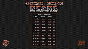 Best collections of chicago bears wallpaper free for desktop, laptop and mobiles. 2021 2022 Chicago Bears Wallpaper Schedule