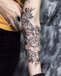 Floral Arm Butterfly Tattoo Upper Half Sleeve Tattoos Floral Tattoo Sleeve Half Sleeve Tattoo