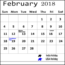 February 2019 Calendar With Holidays India Printable Calender 2019 Holiday Calendar Calendar Printables 2019 Calendar
