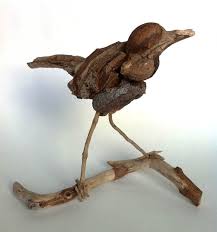 Standing Bird Driftwood Sculpture Driftwood Art Driftwood Art Diy