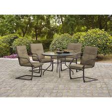 5pc Patio Garden Dining Furniture Set Steel Table Cushions Chairs Pool Clearance Patio Dining Furniture Patio Furniture Conversation Sets Patio Furniture Sets