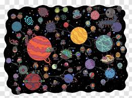 Create new document and simply drag the needed solar system symbols from the stars and planets library, arrange them and add the text. Desktop Wallpaper Planet Solar System Drawing Outer Space Transparent Png