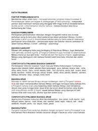 Maksud pundak dalam bahasa melayu. Kata Pinjaman Bahasa