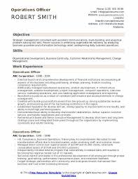 Operations Officer Resume Samples Qwikresume