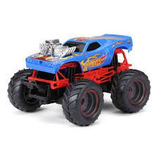 New Bright 1 24 Rc Monster Truck Hot Wheels Rodger Dodger Walmart Com Walmart Com