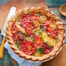 Tomato Pie With Fresh Corn Herbs Recipe Recipe Tomato Pie Southern Tomato Pie Herb Recipes