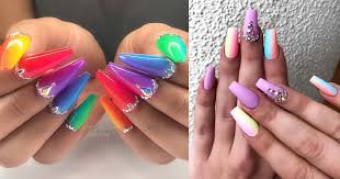 Rainbow nails pastel press on nails glue on nails custom | etsy june 2021 new: 22 Beautiful Rainbow Nails To Wear This Summer Media Endeavor