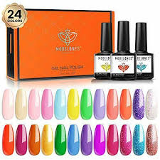 I also had my mom help me throw my hair up in a high pony and tied. Gel Nail Polish Neon Gel Polish Summer Blue Purple Yellow Green Hot Pink Orange Moderat Ch