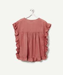 La Blouse A Volants Badge Rose Tape A L œil Blouse A Volant Blouse Mode
