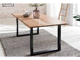 Passende artikel zu esstisch 140 x 80 cm zola. Esstisch Baumkante 140 X 80 Cm Massiv Akazie Natur Schwarz