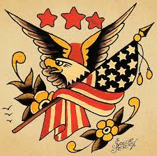 Most traditional tattoos are inspired by the traditional american culture but you can also opt for traditional european tattoos or british tattoos. Eagle Tattoo Traditional Flash