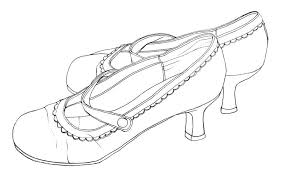 Shoes Contour Shoes Drawing Contour Line Drawing Line Drawing
