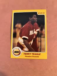 1983-84 Star #83 Houston Rockets Terry Teagle Rookie NRMT CONDITION.