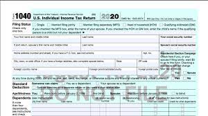 There are three 1040 tax return forms: Tax Year 2020 Changes To Irs Form 1040 Taxslayer Pro S Blog For Professional Tax Preparers
