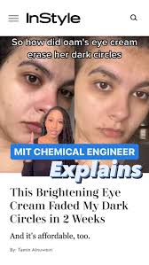 MIT Chemical Engineer and OAM CEO Jamira JC Johnson explains how our viral  eye cream erases dark circles 🤯