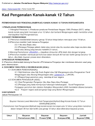 Add to my workbooks (0) download file pdf embed in my website or blog add to google classroom add to microsoft teams share through. Jabatan Pendaftaran Negara Malaysia Kad Pengenalan Kanak Kanak 12 Tahun 2013 10 24