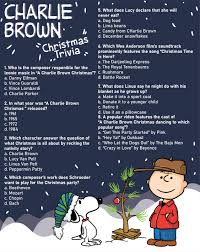 Much of the show was made to surround her, so much so that many of the character names were taken from her own personal life. Charlie Brown Christmas Trivia Questions And Answers Printable Quiz Questions And Answers