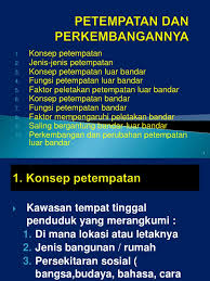 Ebukuteks, geografi tingkatan 1, bab 9: Petempatan