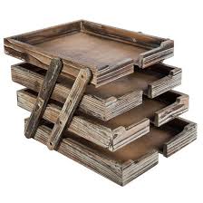 Enjoy free shipping on most stuff, even big stuff. China 4 Tier Distressed Brown Wood Desktop Document Paper Organizer Collapsible Expandable Stacking Trays China Wood Desk Organizer And Desktop Organizer Price