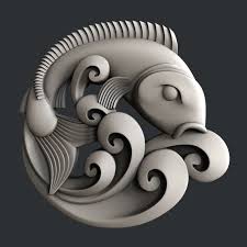 3d Stl Models For 3d Printer Or Cnc Router Fish Etsy In 2020 3d Printer Designs Bone Carving Art