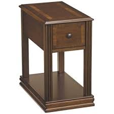 Show Details For Breegin Cherry Brown Chairside End Table Ashley Furniture Chair Side Table End Tables