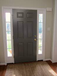 If you're not sure what type or color of paint is best for your project, contact your. Inside Of Front Door Painted Benjamin Moore Chelsea Gray On Best Door Photos Collection 7486