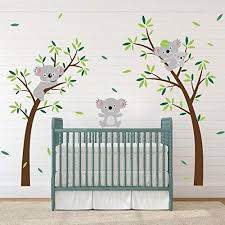ufengke stickers muraux koala arbre autocollants mural animaux diy pour chambre enfants bebe pepinier decoration chambre bebe stickers muraux autocollant mural