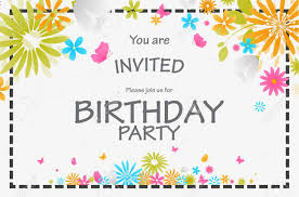 This birthday invitation card has been designed in neutral colors that can be used for both males and females. Birthday Invitation Card With Beautiful Flower Royalty Free Cliparts Vectors And Stock Illustration Image 63865212