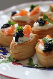 Buona Domenica Vol Au Vent Al Salmone Affumicato Pastries With Smoked Salmon Food Wedding Buffet Food Vol Au Vent