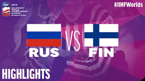 Finland vs russia takes place on wednesday, june 16. Russia Vs Finland Semi Final Game Highlights Iihfworlds 2019 Youtube