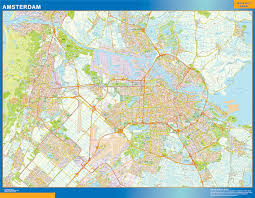 Amsterdam is the capital and most populous city of the netherlands with a population of 872,680 within the city proper, 1,558,755 in the urban area and 2,480,394 in the metropolitan area. Amsterdam Karte In Den Niederlanden Karten Fur Osterreich Und Deutschland