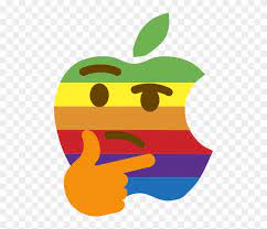 Apple Logo Think Different Clip Art Apple Thinking Emoji Free Transparent Png Clipart Images Download