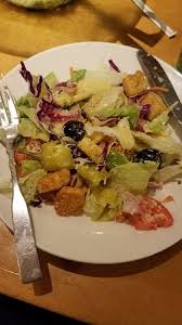 Add an extra dozen or half dozen breadsticks to your online order. Family Style Salad Bowl So Serve Yourself I Like All The Add Ins O My Plate Was Loaded With Red Cabbage Olives Tomatoes Italian Peppers Carrots Lettuce Parmesan And Opted For Dressing On